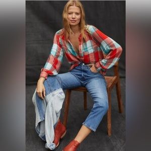 Anthropologie Pilcro Breezy Buttondown Sz Small NWT